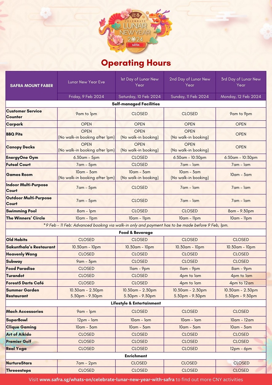 Operating Hours MF
