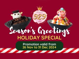 Festive 929 Desserts Promotion