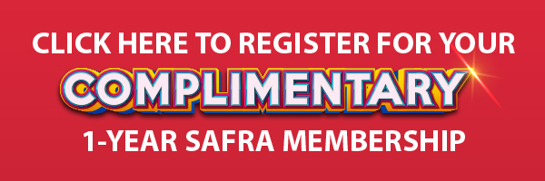 Register for your complimentary 1-year SAFRA Membership