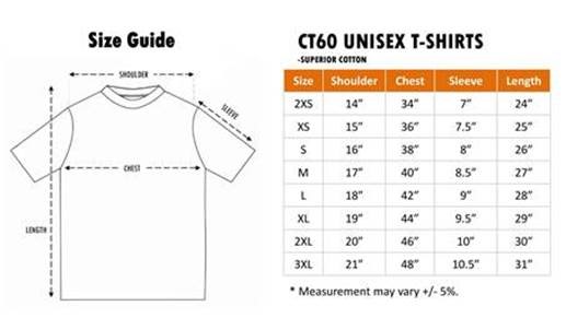 tshirt sizing