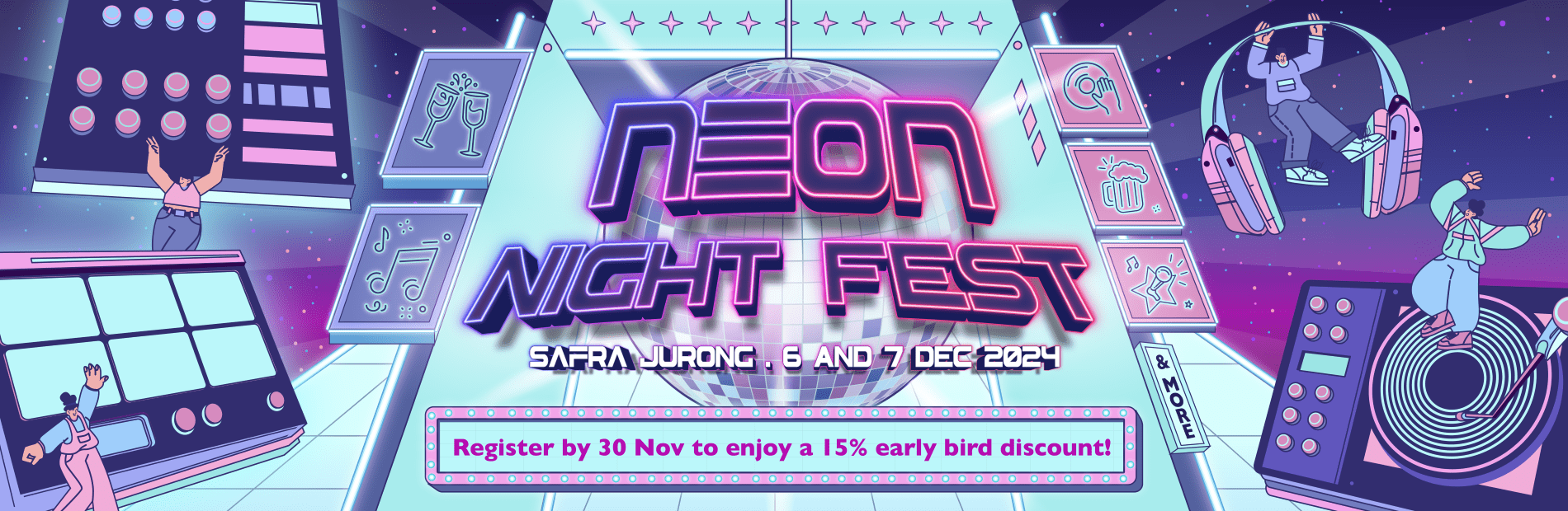 SAFRA Jurong Neon Night Fest 2024