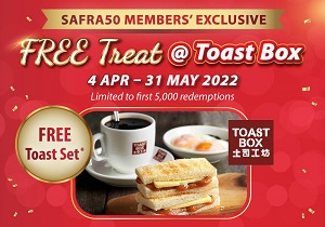 Free Treat @ Toast Box